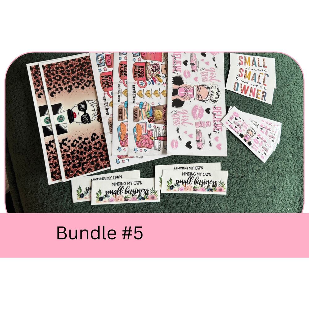 UVDTF Decals and Wraps Bundle #5- Small Business